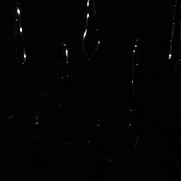 Black fuzzy Semplice sweater with beaded loops - Picture 2 of 4